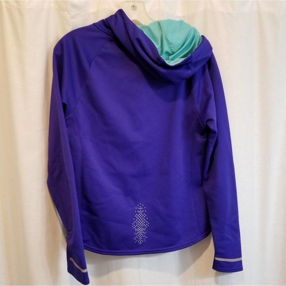 New Balance Purple athletic jacket hoodie girls size 16 - Picture 2 of 5